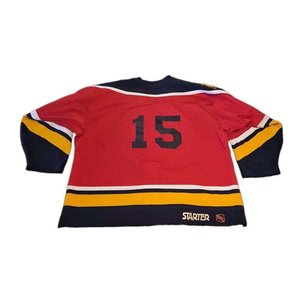 Florida Panthers Starter Jersey 54R Center Ice Authentic Hockey NHL Home Lundell - Picture 3 of 9